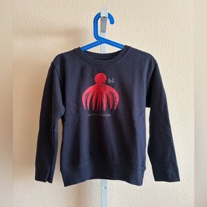 Seattle Aquarium Kids Navy Blue Octopus Sweater